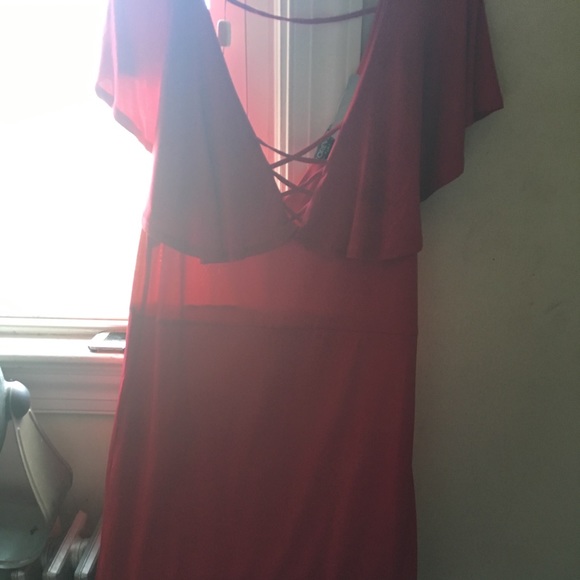 Red off the shoulders Dress‼️ - Picture 3 of 4